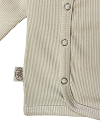 Baby overslag shirtje naturel