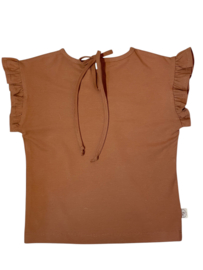 Ruffle shirt ecru