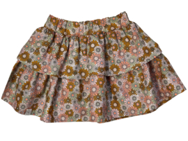 Rufflerokje poplin bloemen