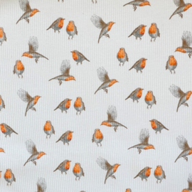 Ribtricot roodborstjes