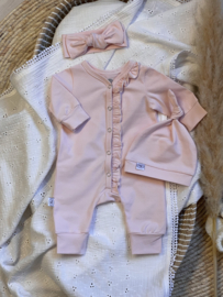 Knoopmutsje babyroze