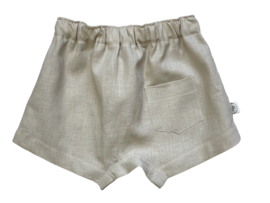 Linnen short zand