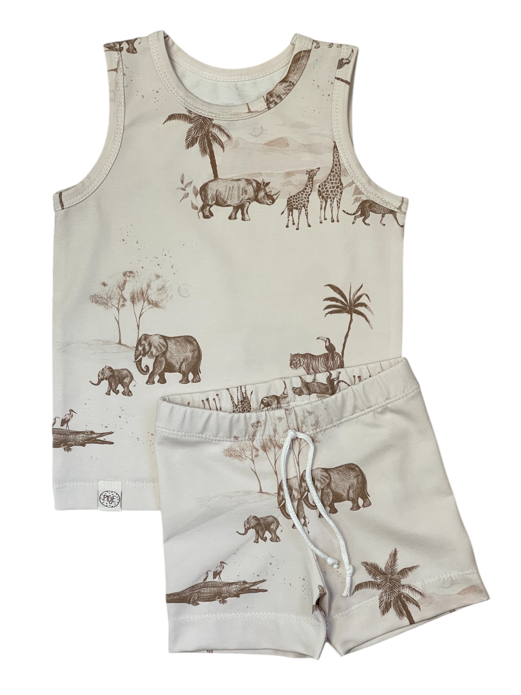 Zomers setje van zachte katoen tricot.