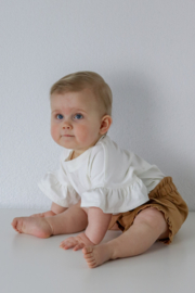 Ruffle shirt ecru