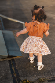 Ruffle shirt ecru