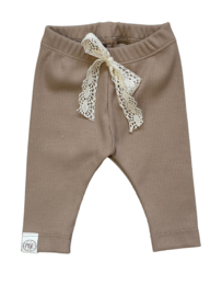 Legging taupe rib