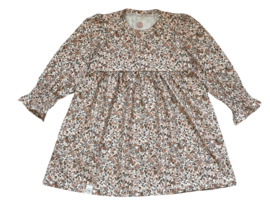 Tricot jurkje winterbloemetjes