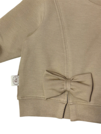 Terry sweater met strik