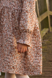 Tricot jurkje winterbloemetjes