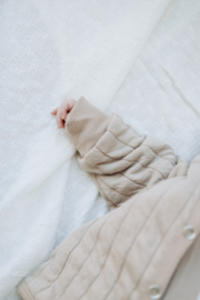 Babyjasje gevoerd printje jungle taupe