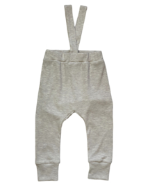 Salopette rib beige melange