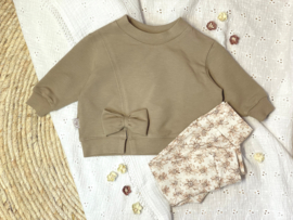 Terry sweater met strik