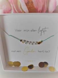 Geschenkdoosje meter - gepersonaliseerde armband