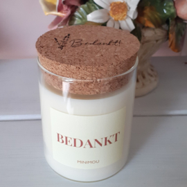 Gepersonaliseerde kaars - Bedankt