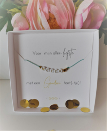 Geschenkdoosje meter - gepersonaliseerde armband