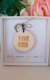 Geschenkdoosje Peter -  gepersonaliseerde sleutelhanger