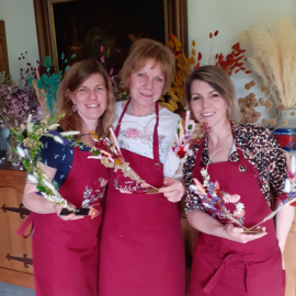 Workshop Flowerhoop met droogbloemen -  Valentijn Editie