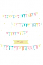 Letterbanner Pastel