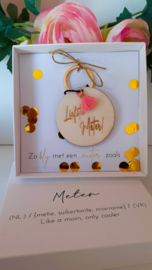 Geschenkdoosje Meter -  gepersonaliseerde sleutelhanger