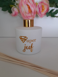Parfumfles wit - Super Juf