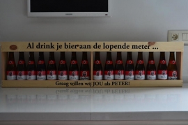 Houten meter bier