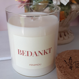 Gepersonaliseerde kaars - Bedankt
