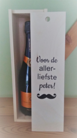 Houten wijnkist - Voor de liefste!