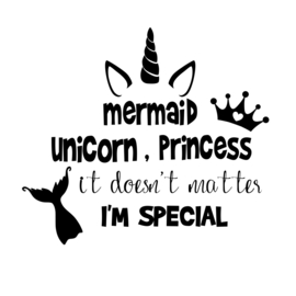 Mermaid, Unicorn, Princess