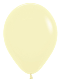 Sempertex ballon  30 cm fashion Mat yellow – 12 inch (30 cm) – 50 stuks