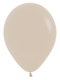 Sempertex ballon  30 cm fashion white sand – 12 inch (30 cm) – 50 stuks