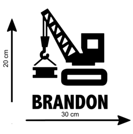 Hijskraan met naam