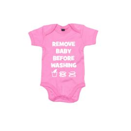 Baby romper Remove baby before washing