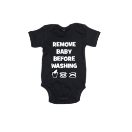 Baby romper Remove baby before washing