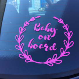 Baby on board glitter