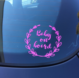 Baby on board glitter