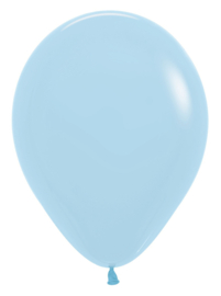Sempertex ballon  30 cm fashion Mat pastel blue– 12 inch (30 cm) – 50 stuks