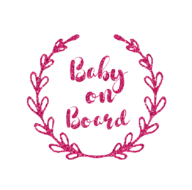 Baby on board glitter
