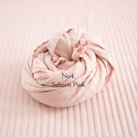 Wrap en mutsje - Lou salmon pink