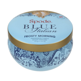 Geurkaars in Blik Frosty Morning (8,9 cm.) - Spode Blue Italian