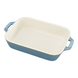 Ovenschaal 1 liter Antiek Turquoise Staub