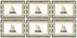 6 Placemats (30,5 cm.) - Pimpernel Coastal Breeze