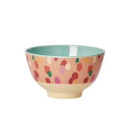 Melamine Schaaltje 'Coral Dapper Dot' - Rice