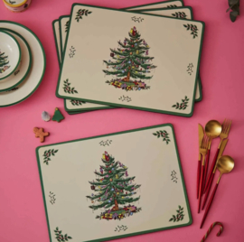 4 Placemats Christmas Tree Spode Pimpernel