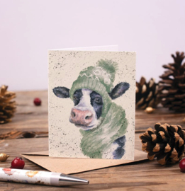Kaartje Mooo-rry Christmas Wrendale Designs