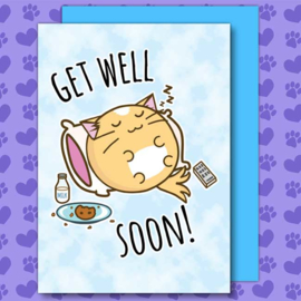 Kaart 'Get Well Soon' - Fuzzballs