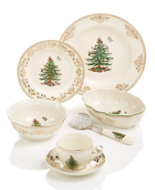 Ontbijtbord Christmas Tree Gold - Spode