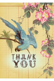 Kaart 'Thank you Bluebird' - Papaya Art