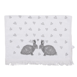 Gastendoekje Bunnies in Love Grey Clayre & Eef