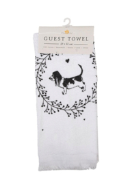 Gastendoekje Lovely Grey Dog Clayre & Eef