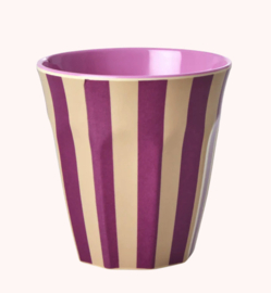 Beker Plum Stripes Medium - Rice